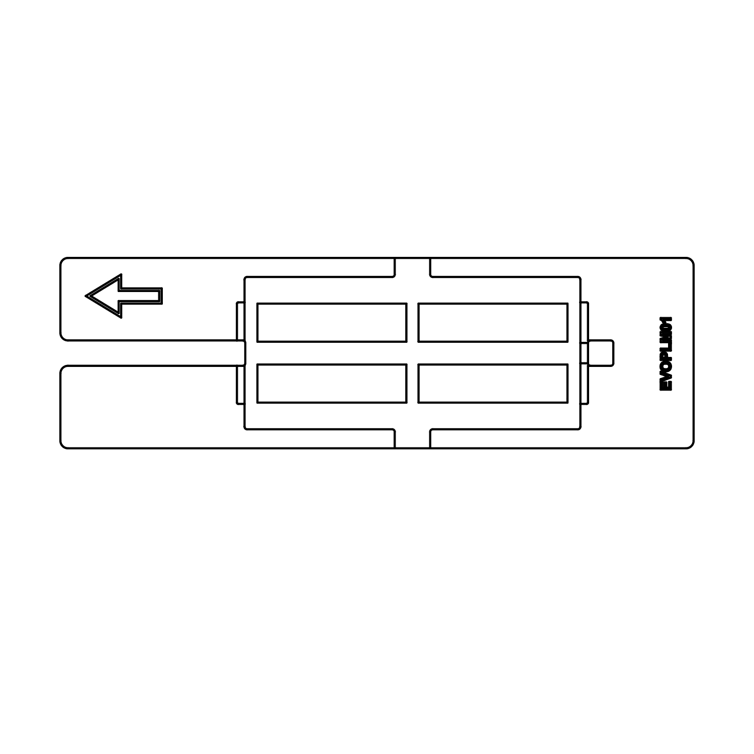 GRAFOPLAST SRL - GRAEVOPLM01 PIASTRA TESSERE 27X15,50X15,67X15 MM