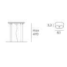 EXENIA SRL - EXE32491 KIT DI SOSPENSIONE. LUCE DIRETTA