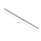 EXENIA SRL - EXE708746500 UNIT 70W 7000LM 1404MM DALI ALLUMINIO 85