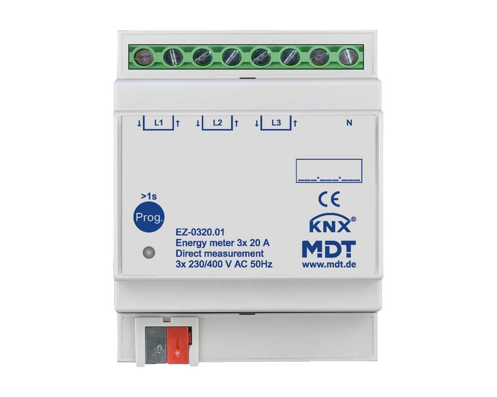 MDT ITALIA SRL - EYGEZ-0320.01 Contatore KNX trifase 20A, insererzione diretta