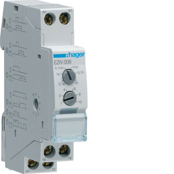 HAGER - HAGEZN006 RELE TEMP. MULTIFUNZIONE 1M
