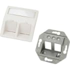 EXCEL - EXL100-283 Excel Ang 2 Port Keystone 50x50mm F/plat