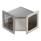 ELDON AUSTRIA GMBH - HOFF44WE90SS Gomito a 90 gradi passante per canalina, 4,00x4,00, spazzolato, acciaio inox 304
