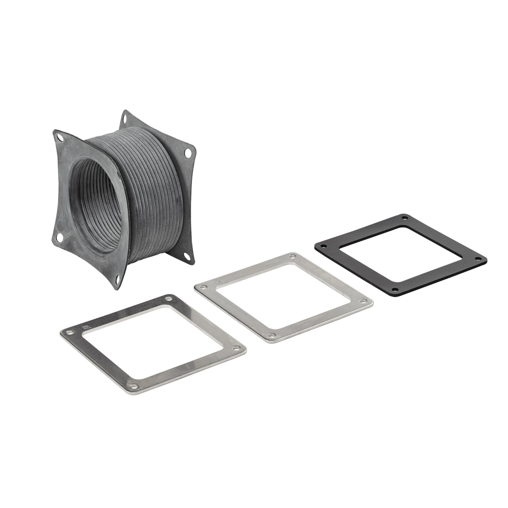 ELDON AUSTRIA GMBH - HOFF66WFFSS Raccordo flessibile, F22: Inossidabile passante 4X WW
