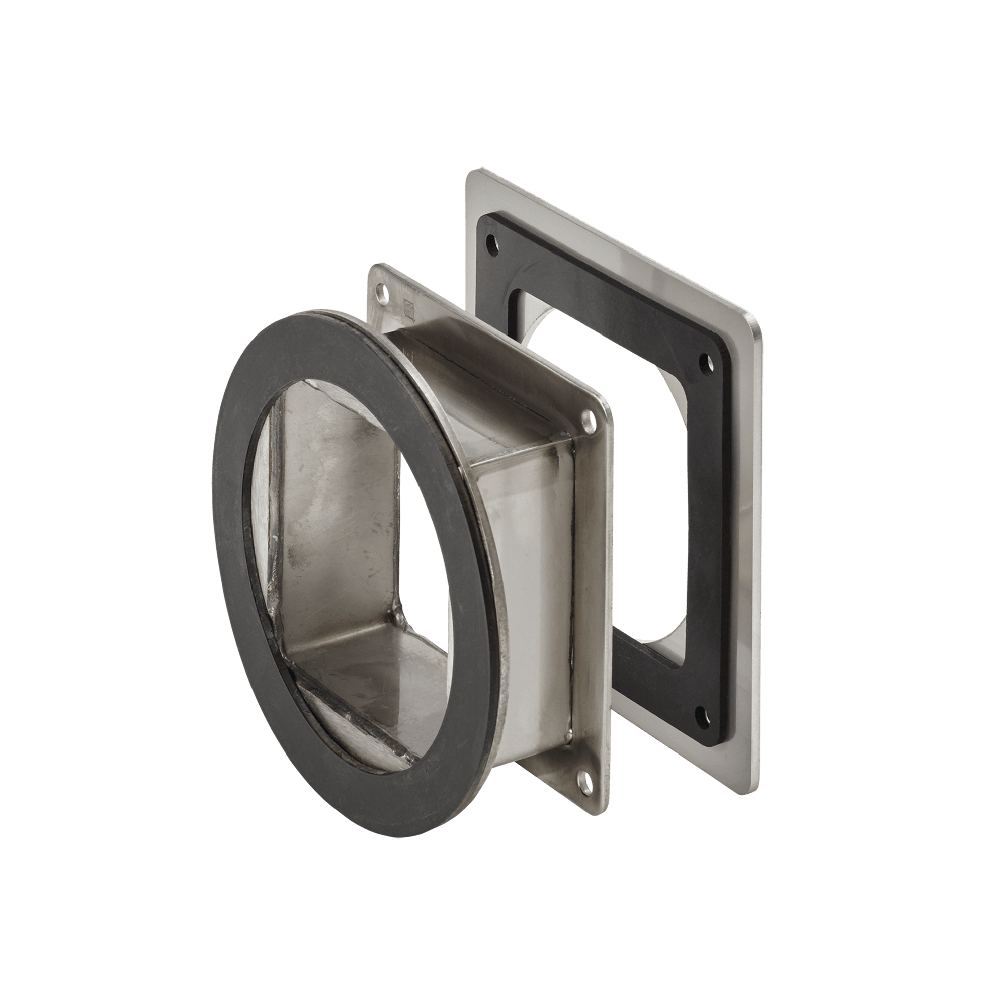 ELDON AUSTRIA GMBH - HOFF44WSCSS Nipplo girevole passante per canalina, 2,00x2,00, spazzolato, acciaio inox 304