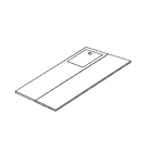 FACAL SRL - FAFD817 PIANO DI LAVORO DOPPIO C/BOTOLA SENZA FA