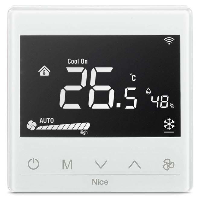 NICE SPA - NICFAN2-CONTROL FAN2-CONTROL FAN COIL THERMOSTAT 2-PIPES