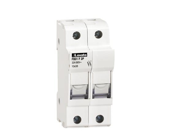 LOVATO - LOVFB01F2P PORTAFUSIBILI SEZIONABILI 2P 10X38