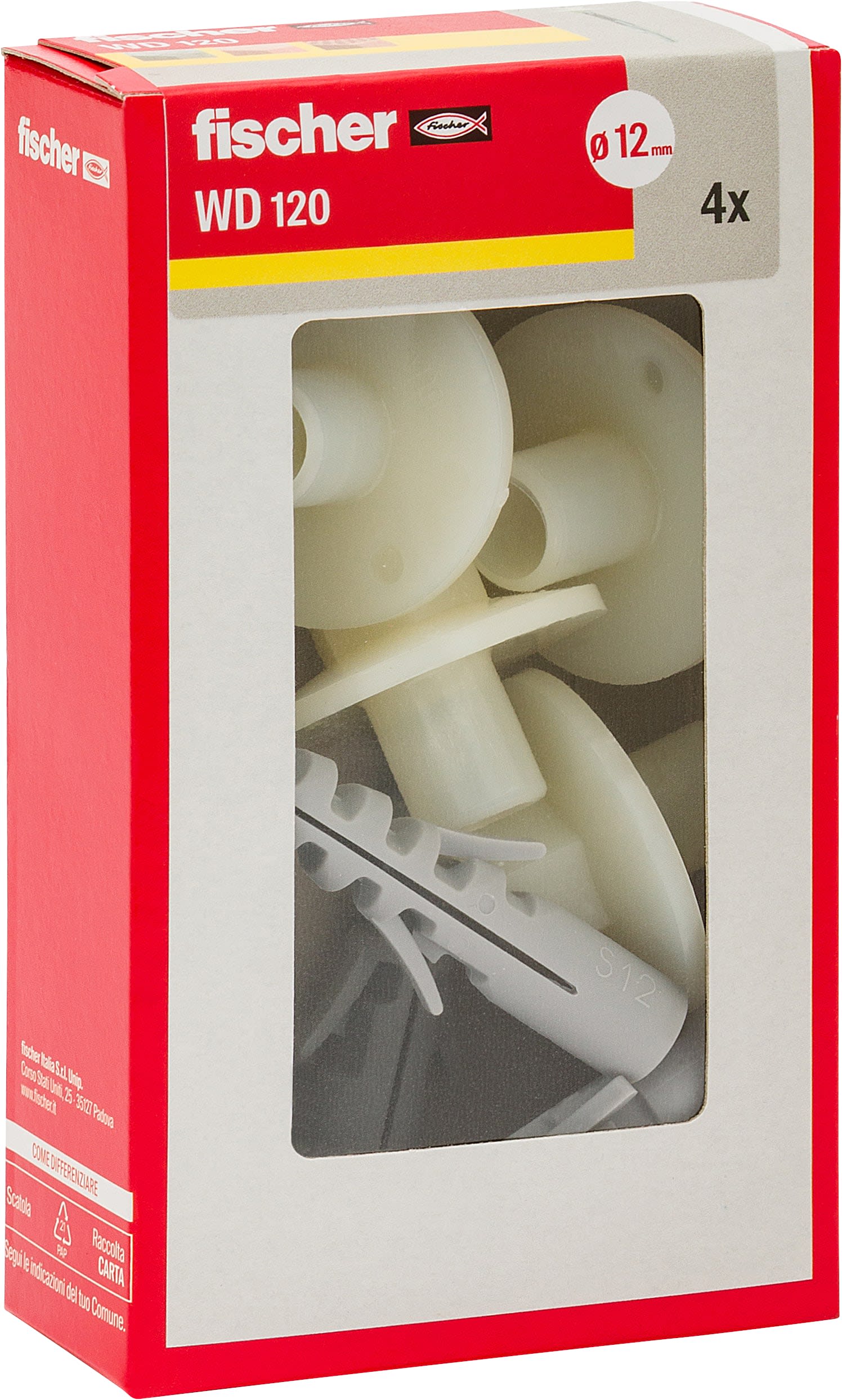 FISCHER ITALIA - FIS00508282 WD 120 Y FISSAGGIO LAVABI