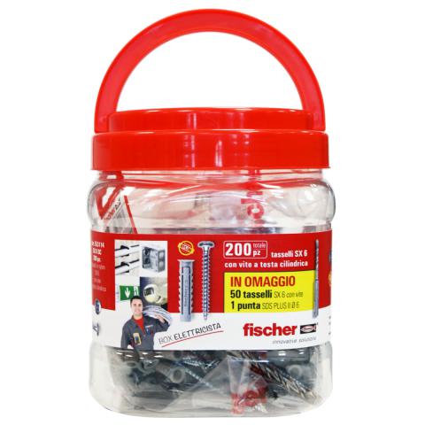 FISCHER ITALIA - FIS00553114 SX 6SC (200X) BARATTOLO E PUNTA SDS6
