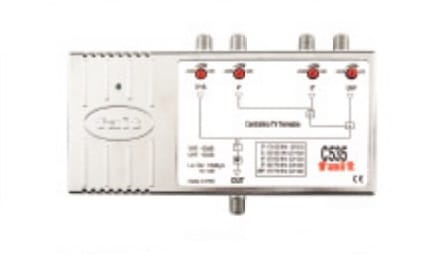 FAIT SRL - FIT1000001 C535/VUU-AMPLIFICATORE 3 IN. V-U-U 35DB/