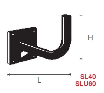 FAIT SRL - FIT7000018 SL60-SUPPORTO 90 A MURO 60 CM