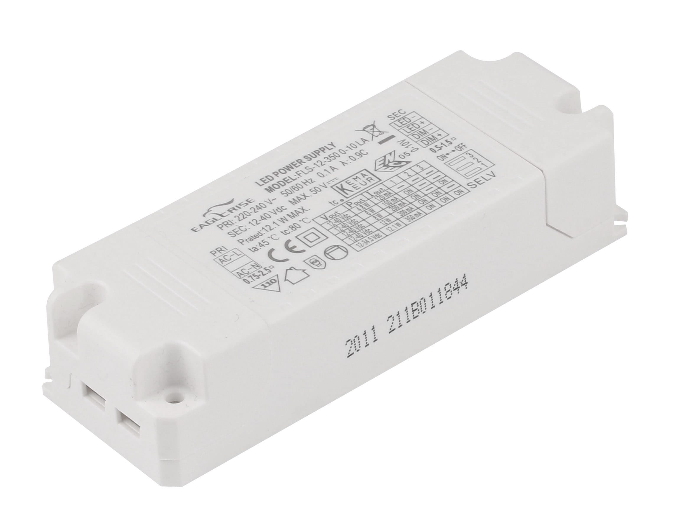 DIGIMAX SRL - DIXFLS12350010LA DRIVER CORRENTESETTABILE 16W120-350MA 0-