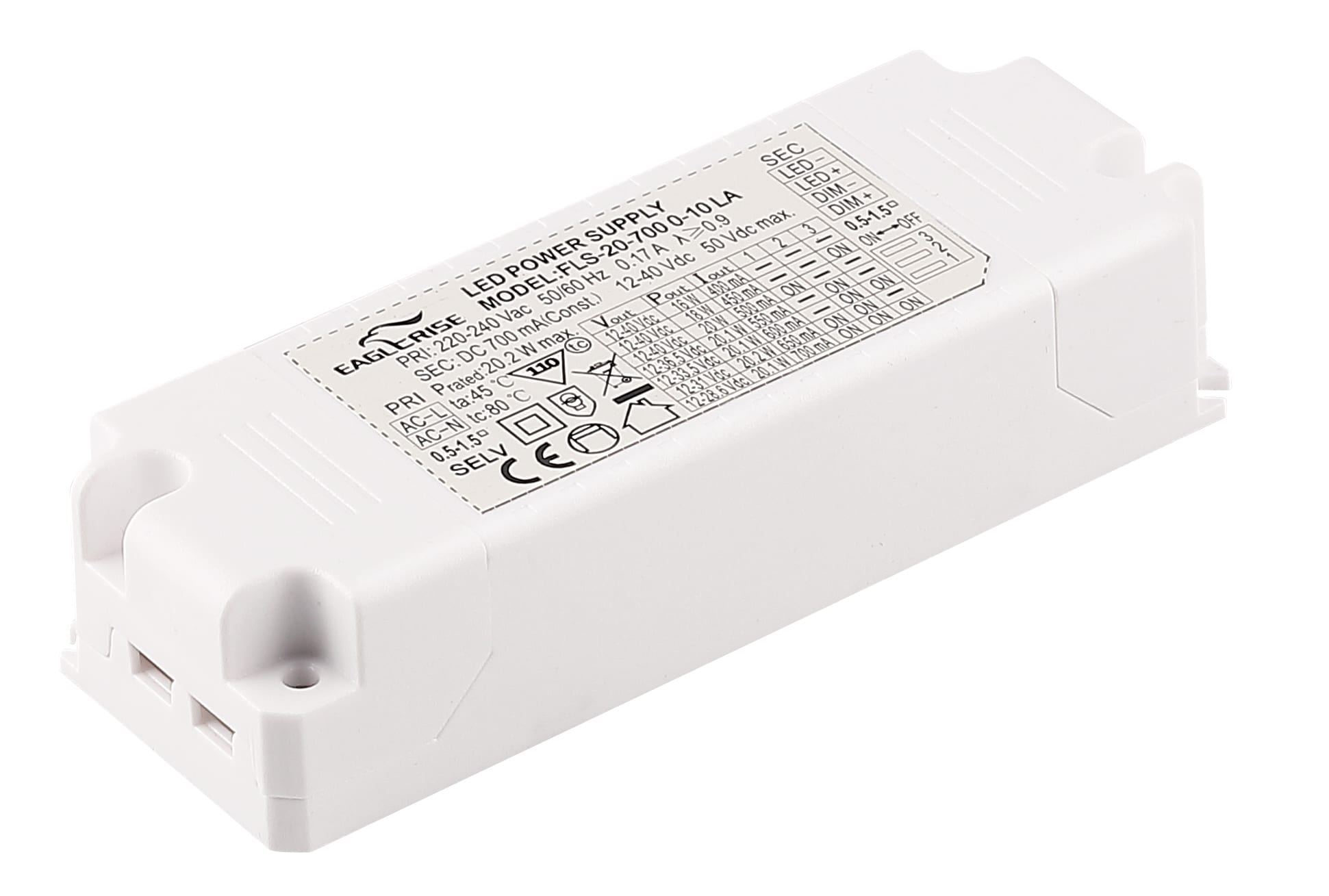 DIGIMAX SRL - DIXFLS20700010LA DRIVER CORRENTESETTABILE 20W400-700MA 0-