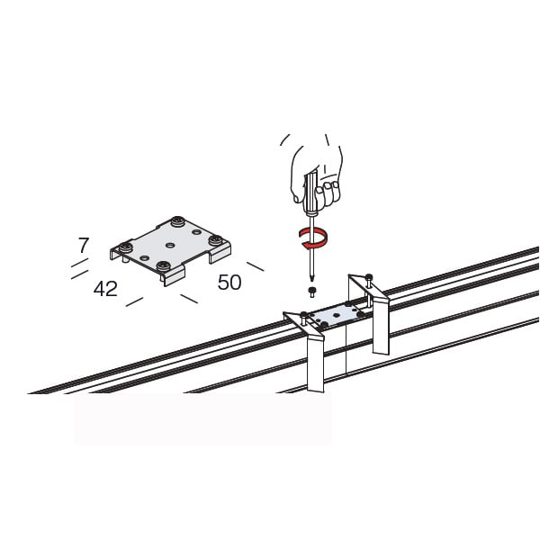 FOSNOVA - FOS2202588200 STAFFA ALLINEAM. 0258 MINILINEA-B INOX