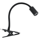 ROSSINI - RSSFRI003N LAMPADA DA TAVOLO NERA CON PINZA LED 3W