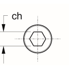 TEKNOMEGA SRL - TKGFVT1341 Vite Tcei InoxM8x45 completa di rondella