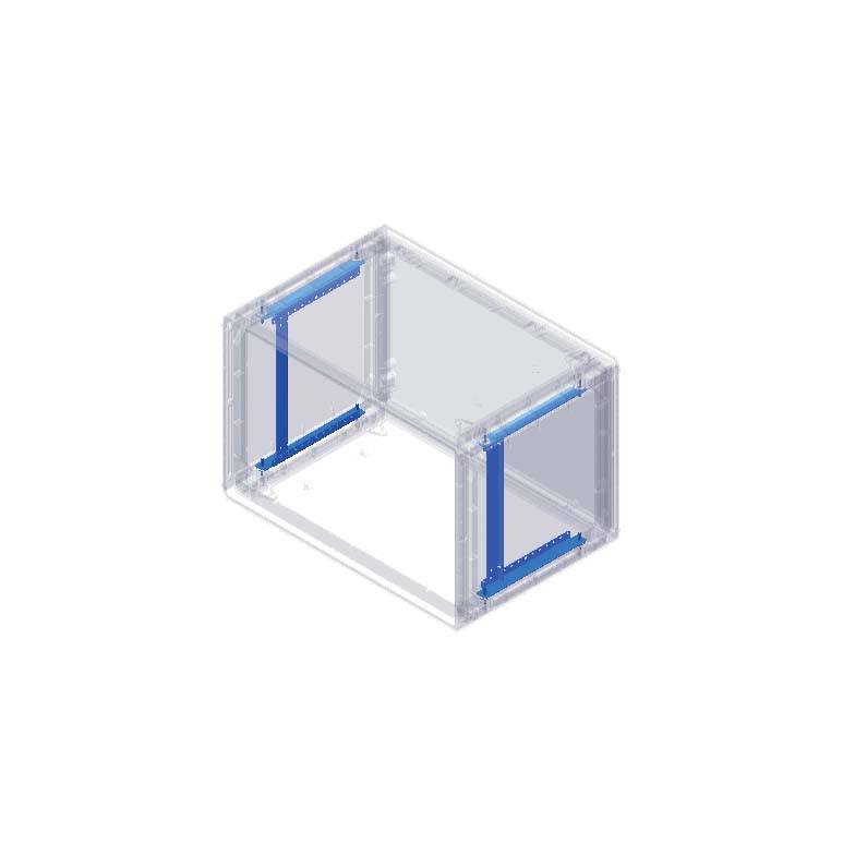 CONCHIGLIA - CON095773347 Acc. Serie GRAFI - Kit montanti + staffe, profondità 330 mm, altezza 715 mm