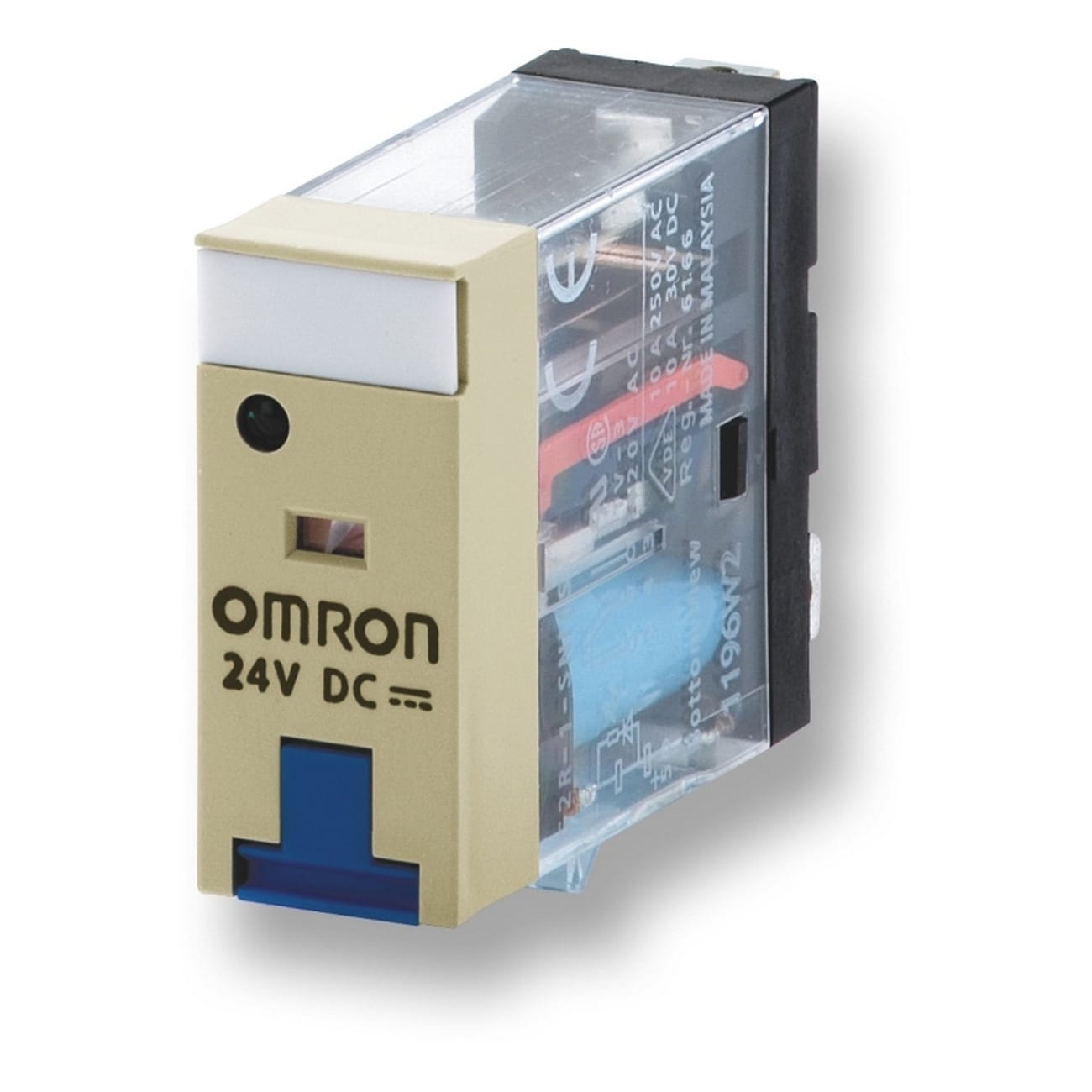 OMRON - OMRG2R2SNAC120S RELE- VERTICALE.2CONTATTI.5A250VCA.LED