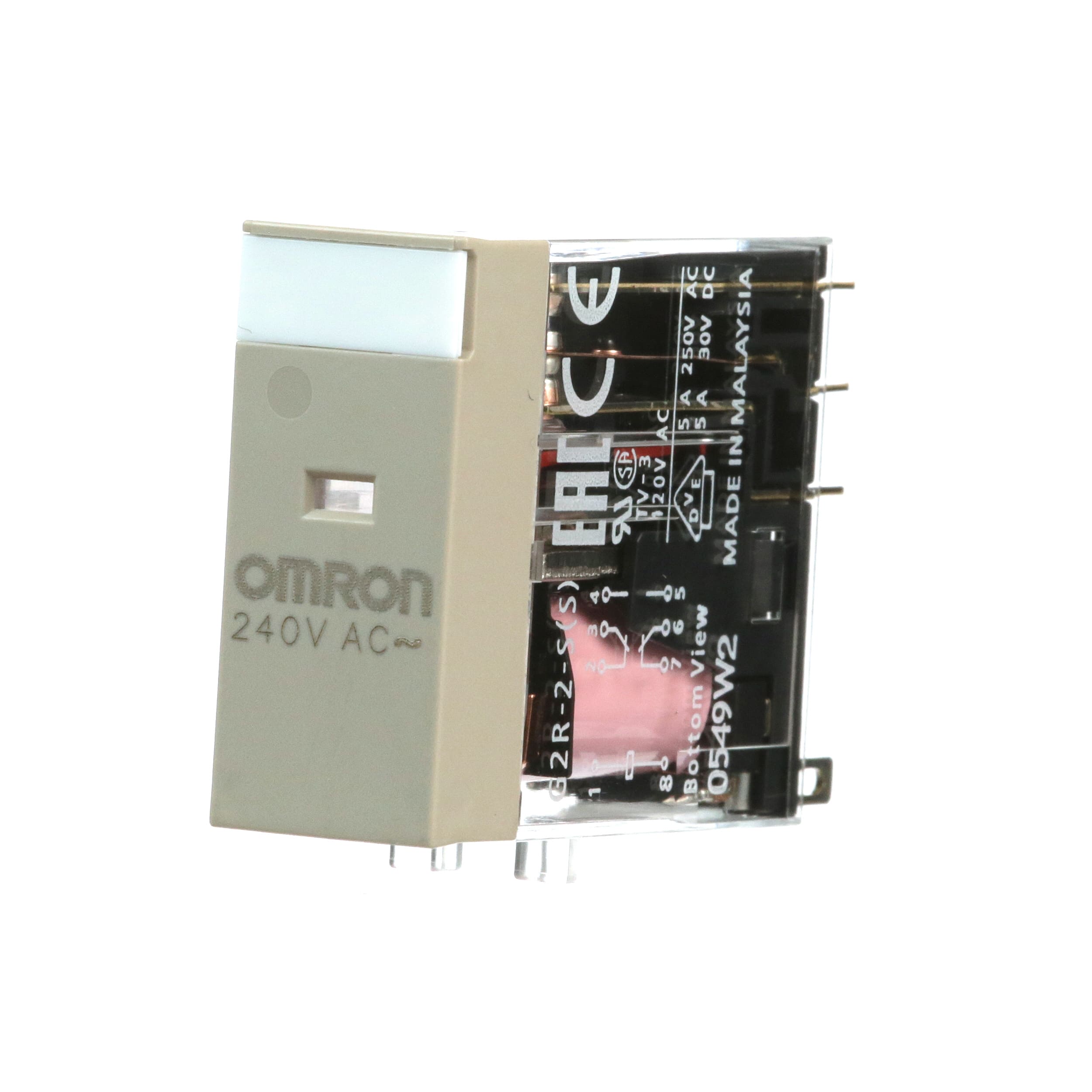 OMRON - OMRG2R2SAC240S REL DI POTENZA. REL A INNESTO, DPDT, 5