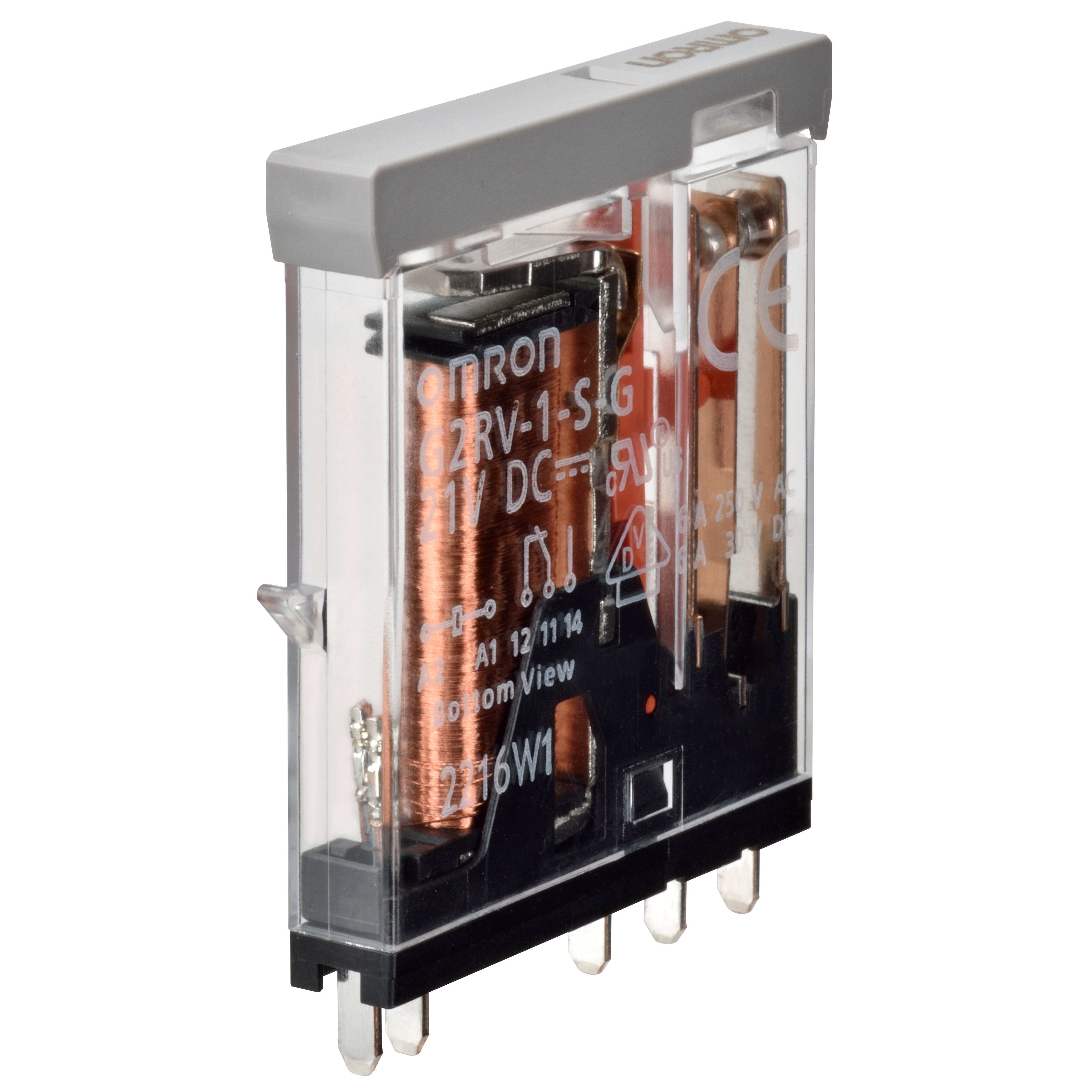 OMRON - OMRG2RV1SAPGDC21 SLIMLINE INPUT RELAY 6MM WIDTH. SPDT. 50