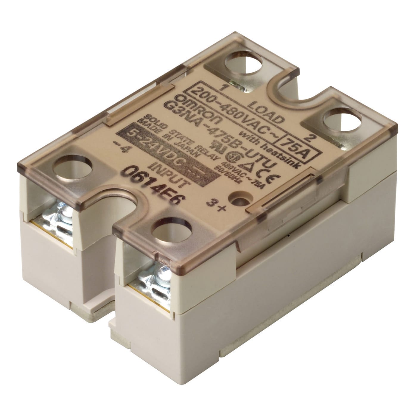 OMRON - OMRG3NA475BUTU2DC52 RELE- CARICO DA 75 A200... 480 VC.A.. FO