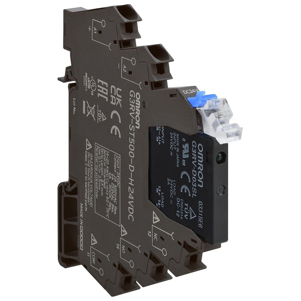 OMRON - OMRG3RVST500DHDC24 SLIMLINE SSR 6 MM, INCL. PRESA, TIPO DI