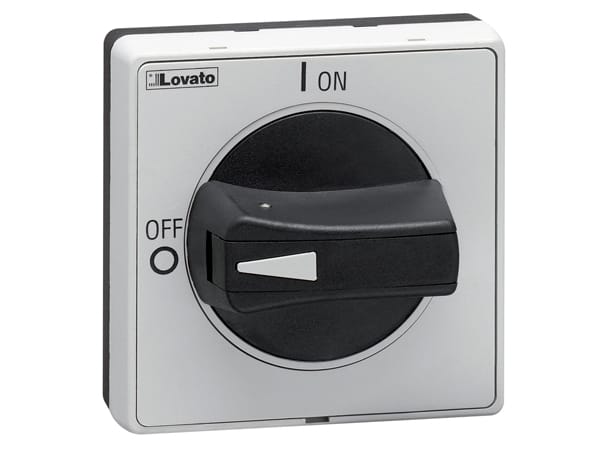 LOVATO - LOVGAX62B MANIGLIA NERA SEL.SPORGENTE LUCCH. IP65