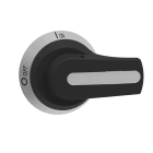 LOVATO - LOVGAX66NB MANIGLIA BLOCCOPORTA NERA LEVA 65MM