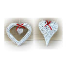 GIOCOPLAST NATALE SP - GCP32712272 PENDENTE RATTAN CUORE BIANCO