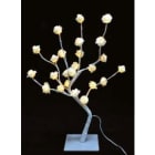 GIOCOPLAST NATALE SP - GCP97012355 ALB. DEC. CON ROSE BIANCHE 24LED H 50CM