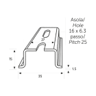 CONTACT ITALIA SPA - IICGD35GFC GUIDA DIN OMEGA ALTA 35 MM FZ