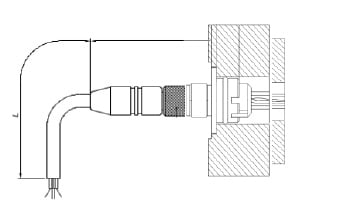 GEFRAN SPA - GEFCAV011 CAVO 2MT M12 5P PUR IP67 FE MK3-4