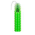 GEWISS - GEWDX15320R FK15/20F VERDE -TUBO PIEG.MED.-CON SONDA