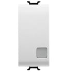 GEWISS - GEWGW10005 INTERRUTTORE BIPOLARE 250V ac - 16AX ILLUMINABILE - CON LENTE NEUTRA SOSTITUIBILE - 1 MODULO - BIANCO LUCIDO - CHORUSMART