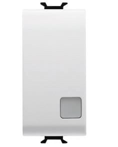 GEWISS - GEWGW10152 PULSANTE 1M 1P NA 16A CHIAVE BIANCO