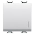 GEWISS - GEWGW10032 INTERRUTTORE UNIPOLARE 250V ac - 16AX ILLUMINABILE - CON DIFFUSORE - 2 MODULI - BIANCO LUCIDO - CHORUSMART
