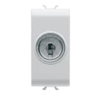 GEWISS - GEWGW10054 DEVIATORE UNIPOLARE 250V ac - 10AX - CON CHIAVE - 1 MODULO - BIANCO LUCIDO - CHORUSMART