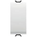 GEWISS - GEWGW10091AB INVERTITORE UNIPOLARE 250V ac - 16AX - TASTO NEUTRO - 1 MODULO - BIANCO LUCIDO - ANTIBATTERICO - CHORUSMART