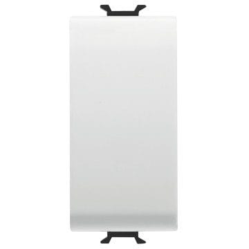 GEWISS - GEWGW10131AB PULSANTE UNIPOLARE 250V ac - NA 16A - TASTO NEUTRO - 1 MODULO - BIANCO LUCIDO - ANTIBATTERICO - CHORUSMART