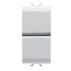 GEWISS - GEWGW10141 PULSANTE UNIPOLARE 250V ac - NA+NA 16A - DOPPIO - 1 MODULO - BIANCO LUCIDO - CHORUSMART