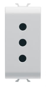 GEWISS - GEWGW10201 PRESA 1M 2P+T 10A P11 ST.ITA.BIANCO
