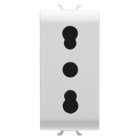 GEWISS - GEWGW10203 PRESA STANDARD ITALIANO 250V ac - 2P+T 16A BIVALENTE - P11-P17 - 1 MODULO - BIANCO LUCIDO - CHORUSMART