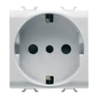 GEWISS - GEWGW10205 PRESA STANDARD ITALIANO/TEDESCO 250V ac - 2P+T 16A - P30 - 2 MODULI - BIANCO LUCIDO - CHORUSMART