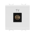 GEWISS - GEWGW10367 PRESA COASSIALE TV SCHERMATURA CLASSE A - CONNETTORE IEC MASCHIO 9,5mm - DIRETTA - 2 MODULI - BIANCO LUCIDO - CHORUSMART