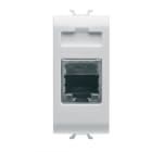 GEWISS - GEWGW10422 PRESA RJ45 - CATEGORIA 5e - FTP - 1 MODULO  CHORUSMART - BIANCO LUCIDO