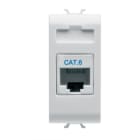 GEWISS - GEWGW10423 CONNETTORE RJ45 1M CAT.6 UTP BIANCO