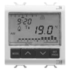 GEWISS - GEWGW10703 CRONOTERMOSTATO PROGRAMMAZIONE GIORNALIERA/SETTIMANALE - 230V ac 50/60Hz - 2 MODULI - BIANCO LUCIDO - CHORUSMART