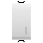 GEWISS - GEWGW10912 PULSANTE ELETTRONICO SOFT-CLICK - LUMINOSO - CON DIFFUSORE - PER RELE E DIMMER  1P NA 4A - 230V ac 50/60Hz - 1 MODULO - BIANCO LUCIDO  CHORUSMART