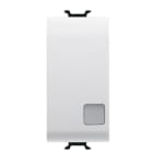 GEWISS - GEWGW10916 PULSANTE SOFT-CLICK - LUMINOSO - CON LENTE NEUTRA SOST. - PER INTERF.CONT. BUS - 1P NA PRIVO DI POT. - 1 MODULO - BIANCO LUCIDO - CHORUSMART